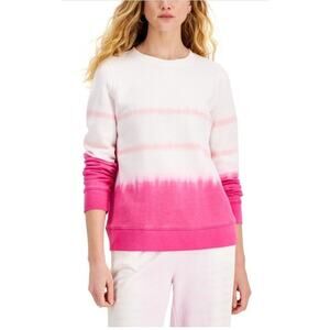 Style And Co Bold Strawberry Sweatshirt Crew Neck Size Medium NWT